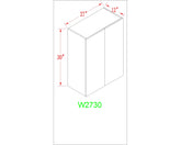 Wall 27" - Light Grain 27 Inch Wall Cabinet